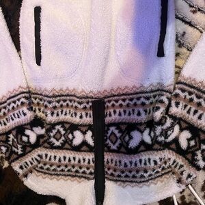 No Boundaries White and Black Patterned Sweater